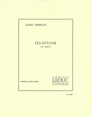 サクソフォーン四重奏曲（アルフレッド・デザンクロ）  (サックス四重奏)【Saxophone Quartet】【Quatuor】