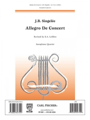 演奏会のアレグロ  (サックス四重奏)【Allegro De Concert】