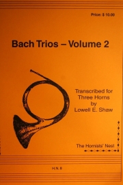 バッハのトリオ・Vol.2　(ホルン三重奏)【Trios, Volume 2】