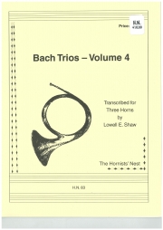 バッハのトリオ・Vol.4　(ホルン三重奏)【Bach Trios Volume 4】
