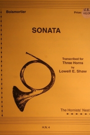 ソナタ　(ホルン三重奏)【Sonata】