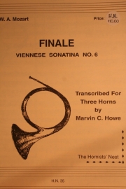 フィナーレ、ウィーン・ソナチネ第6番　(ホルン三重奏)【Finale, Viennese Sonatina #6】