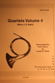 ホルンの為の4つの四重奏曲・Vol.4　(ホルン四重奏)【Four Quartets, Volume 4】