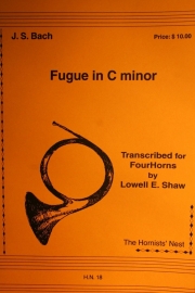 フーガ・ハ短調　(ホルン四重奏)【Fugue in c minor】