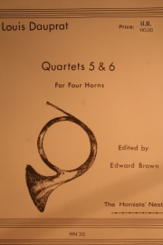 ホルン四重奏・No.5＆6　(ホルン四重奏)【Quartets #5 & #6】