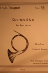 ホルン四重奏・No.5＆6　(ホルン四重奏)【Quartets #5 & #6】