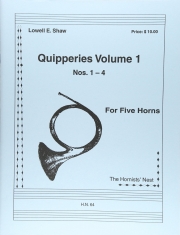 クイッパリーズ・Vol.1 (Nos. 1-4)（ローウェル・ショー）(ホルン五重奏)【Quipperies Volume 1 (Nos. 1-4)】