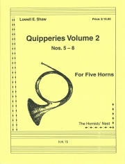 クイッパリーズ・Vol.2 (Nos. 5-8)　(ホルン五重奏)【Quipperies Volume 2 (Nos. 5-8)】
