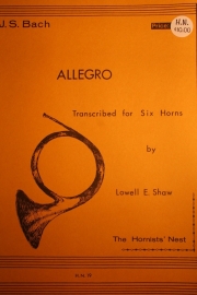 アレグロ　(ホルン六重奏)【Allegro】