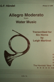 アレグロ「水上の音楽」より　(ホルン六重奏)【Allegro from The Water Music】
