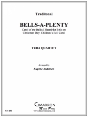 たくさんの鐘（ユーフォニアム＆テューバ四重奏)【Bells a-Plenty (Christmas)】