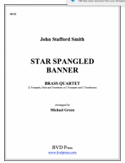 アメリカ国歌　(金管四重奏)【Star Spangled Banner】