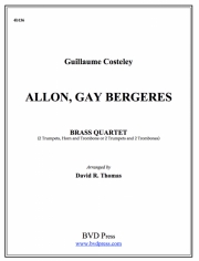 さあ行こう羊飼いさんたち（金管四重奏）【Allon, Gay Bergeres】