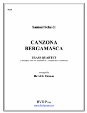カンツォーナ・ベルガマスカ（金管四重奏）【Canzona Bergamasca】