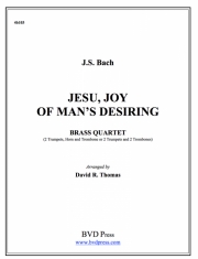 主よ人の望みの喜びよ（金管四重奏）【Jesu, Joy of Man's Desiring】