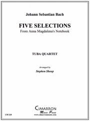マグダレーナのための選曲集（ユーフォニアム＆テューバ四重奏)【Selections from Magdalena's Notebook】