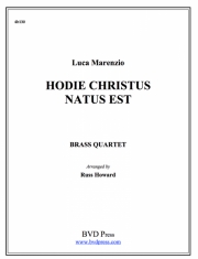 今日キリストがお生まれになった（金管四重奏）【Hodie Christus Natus Est】