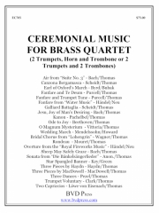 セレモニアル・ミュージック・フォー・ブラス・カルテット（コンプリート・セット）（金管四重奏）【Ceremonial Music for Brass Quartet (complete set)】
