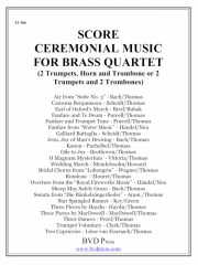 セレモニアル・ミュージック・フォー・ブラス・カルテット（スコア）（金管四重奏）【Ceremonial Music for Brass Quartet (score)】