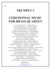 セレモニアル・ミュージック・フォー・ブラス・カルテット（2nd トランペット）（金管四重奏）【Ceremonial Music for Brass Quartet (tpt 2)】