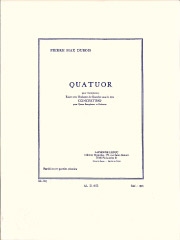 四重奏曲（ピエール・マックス・デュボワ）  (サックス四重奏)【Quatuor】