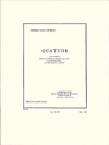 四重奏曲（ピエール・マックス・デュボワ）  (サックス四重奏)【Quatuor】