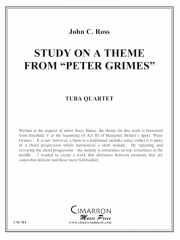 スタディ・オン「ペーター・グライムズのテーマ」より（ユーフォニアム＆テューバ四重奏)【Study on a theme from Peter Grimes】