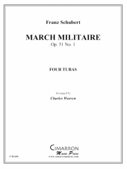軍隊行進曲・Op.51・No,1（ユーフォニアム＆テューバ四重奏)【March Militaire, Op. 51 No. 1】
