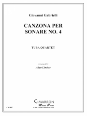 カンツォナ・ペル・ソナーレ・No.4（ユーフォニアム＆テューバ四重奏)【Canzona per Sonare No. 4】