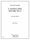 カンツォナ・ペル・ソナーレ・No.4（ユーフォニアム＆テューバ四重奏)【Canzona per Sonare No. 4】