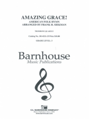 アメイジング・グレース (トロンボーン四重奏）【Amazing Grace】