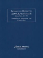 トリオ・Op.87よりアダージオ＆フィナーレ  (サックス三重奏)【Adagio & Finale from Trio Op.87】