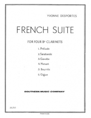 フランス組曲  (イボンヌ・デポルト)  (クラリネット四重奏）【French Suite】