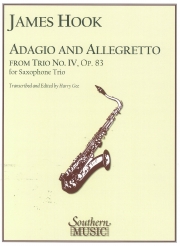 アダージョ＆アレグレット  (ジェイムズ・フック)  (サックス三重奏)【Adagio and Allegretto】
