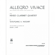 アレグロ・ビバーチェ（モーツァルト）  (クラリネット四重奏）【Allegro Vivace from K387】