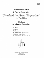 デュエット「アンナ・マグダレーナ・バッハの音楽帳」より（テューバ二重奏)【Duets from the Notebook for Anna Magdalena】