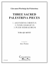 パレストリーナの3つの聖なる小品（ユーフォニアム＆テューバ四重奏)【Three Sacred Palestrina Pieces】
