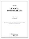 ローブラスのための20のデュエット（テューバ二重奏)【20 Duets for Low Brass】