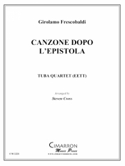 書簡の朗読の後のカンツォーナ（ユーフォニアム＆テューバ四重奏)【Canzone Dopo L'Epistola】