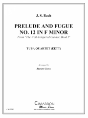 プレリュードとフーガ・No.12・ヘ短調（ユーフォニアム＆テューバ四重奏)【Prelude & Fugue No. 12 in F Minor】