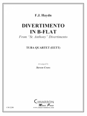 ディヴェルティメント・変ロ長調（ユーフォニアム＆テューバ四重奏)【Divertimento in B Flat】