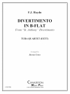 ディヴェルティメント・変ロ長調（ユーフォニアム＆テューバ四重奏)【Divertimento in B Flat】