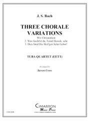 3つのコラール変奏曲（ユーフォニアム＆テューバ四重奏)【Three Chorale Variations】