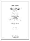 6つの歌・Op.10（ユーフォニアム＆テューバ四重奏)【Six Songs, Op. 10】