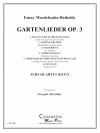 庭の歌・Op.3（ユーフォニアム＆テューバ四重奏)【Gartenlieder Op. 3】