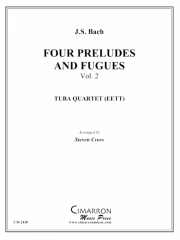 4つの前奏曲とフーガ・Vol.2（ユーフォニアム＆テューバ四重奏)【Four Preludes and Fugues, Vol. 2】