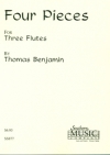 4つの小品（トーマス・ベンジャミン） (フルート三重奏)【Four Pieces】