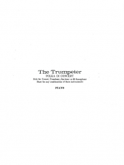 トランペッター  (クレイ・スミス)  (サックス二重奏+ピアノ)【The Trumpeter】
