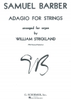 弦楽のためのアダージョ（サミュエル・バーバー）（オルガン）【Adagio for Strings, Op. 11】