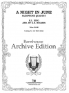 ナイト・イン・ジューン  (カール・キング) (サックス四重奏)【A Night in June】